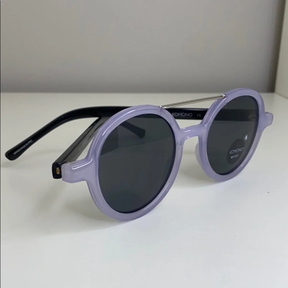 Komono Girl's Sunglasses Round Purple Black NEW